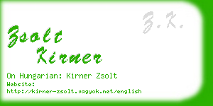 zsolt kirner business card